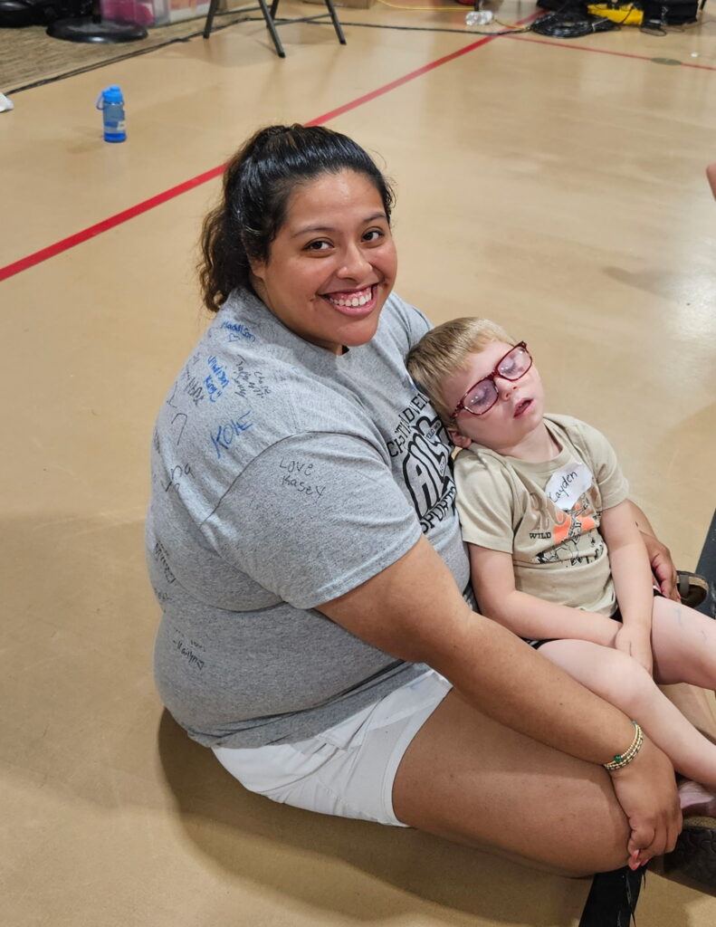 Youth Mission Trip Kid sleeping after fun